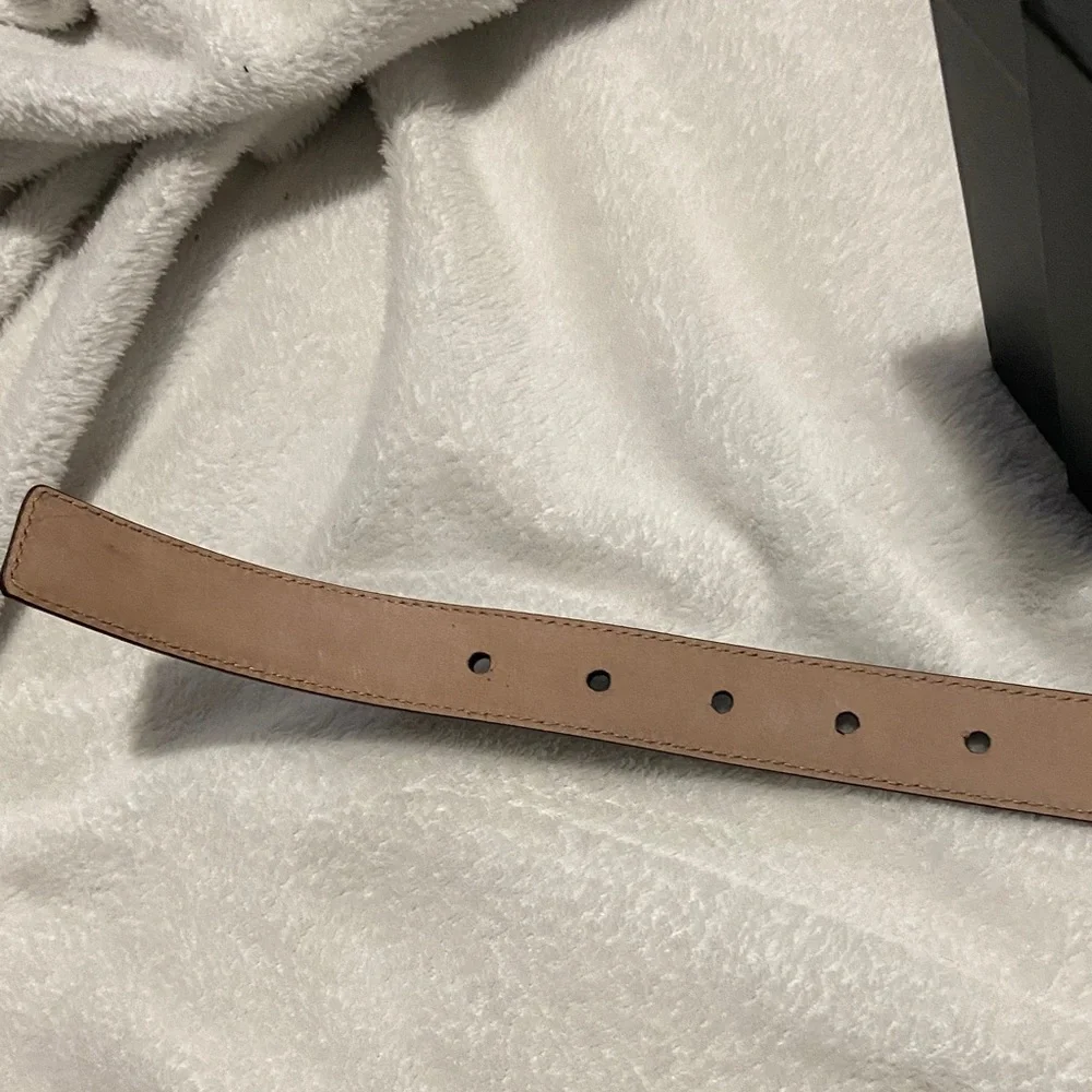 Gucci Chocolate Brown Embossed Leather GG Belt with Silver Buckle